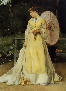  red - In der Country Lady belgische Malerin Alfred Stevens